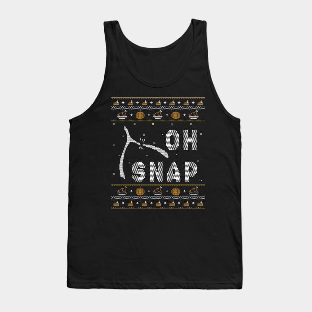 Cool Oh Snap Funny Turkey With Wishbone Thanksgiving Tank Top by MasliankaStepan